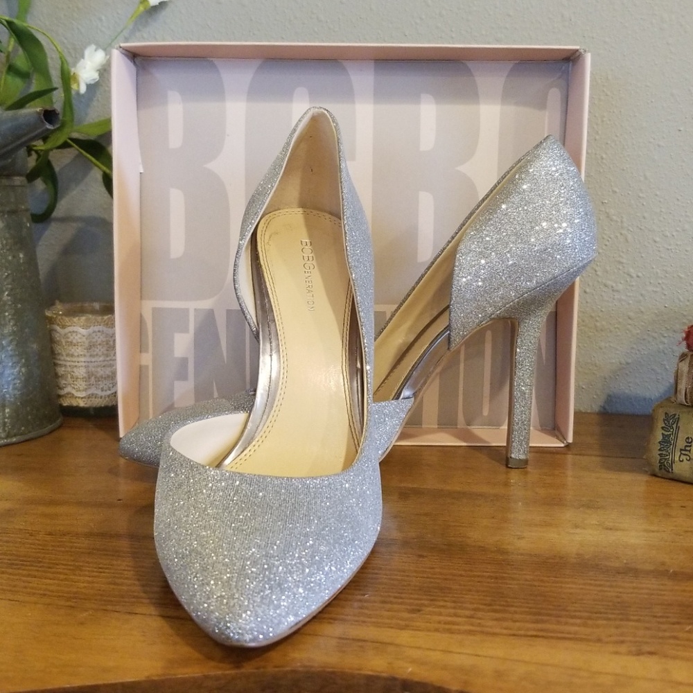 BCBGeneration Jaze Pewter Heels